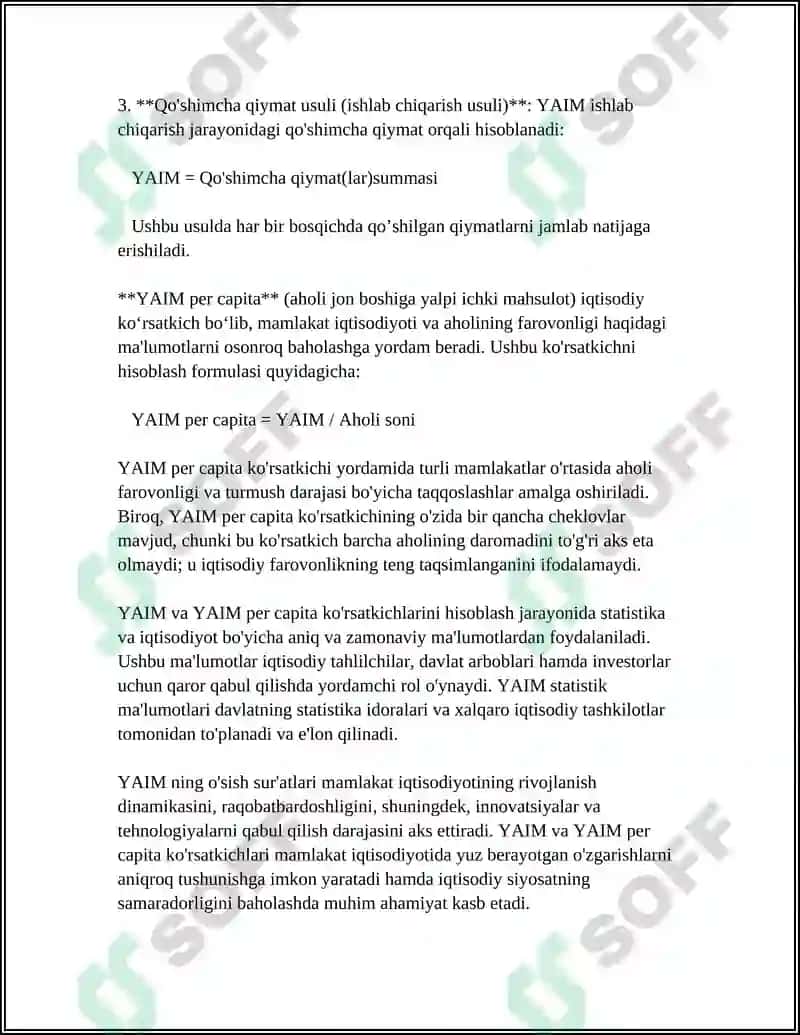 YAIM, YAMM VA ULARNI HISOBLASH METODIKASI 4