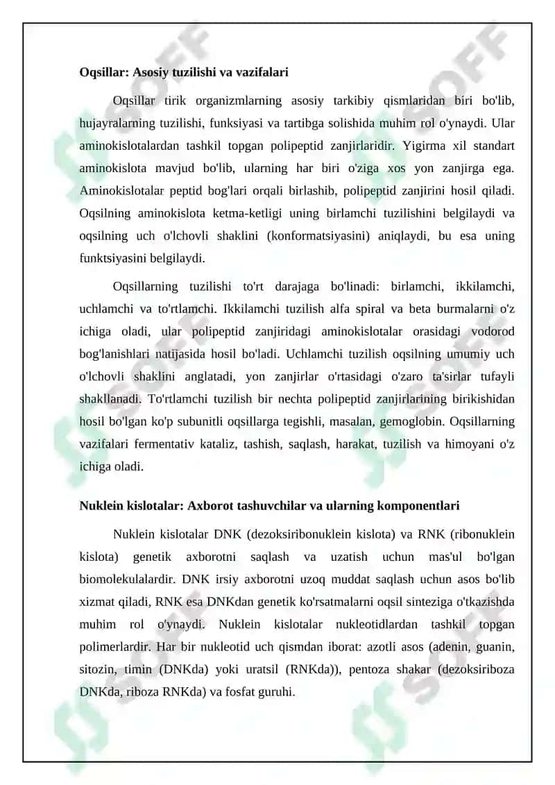 Biomolekulalar hayotning asosiy qurilish bloklari 4
