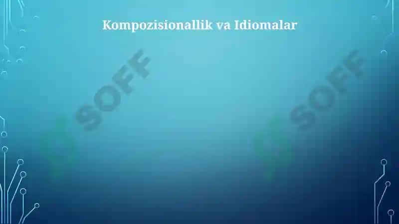 Semantik tahlil va leksik birliklar 4