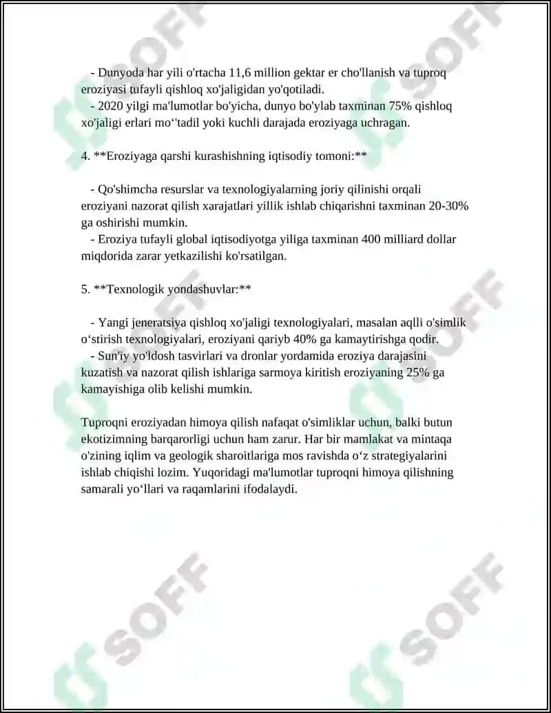 Tuproqlarni muhofaza qilish va oqilona foydalanish 4