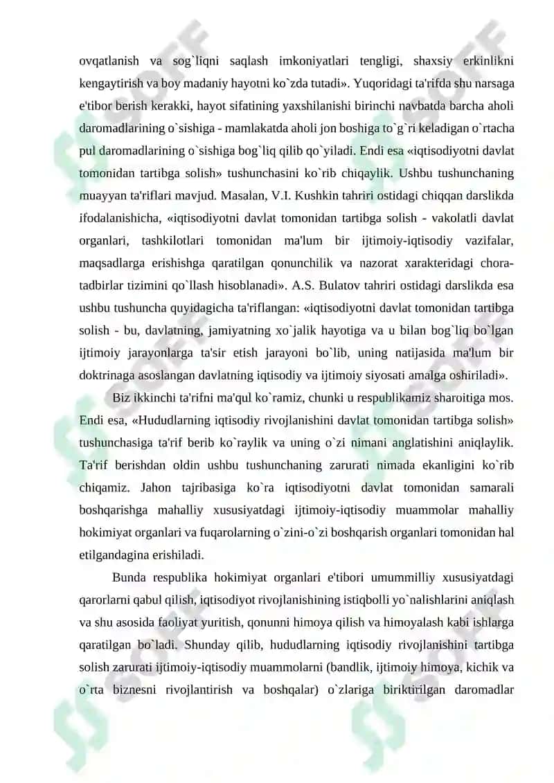 O‘zbekiston mintaqasining ijtimoiy-iqtisodiy rivojlanishining asosiy muammolari va yo‘nalishlarini aniqlash 4