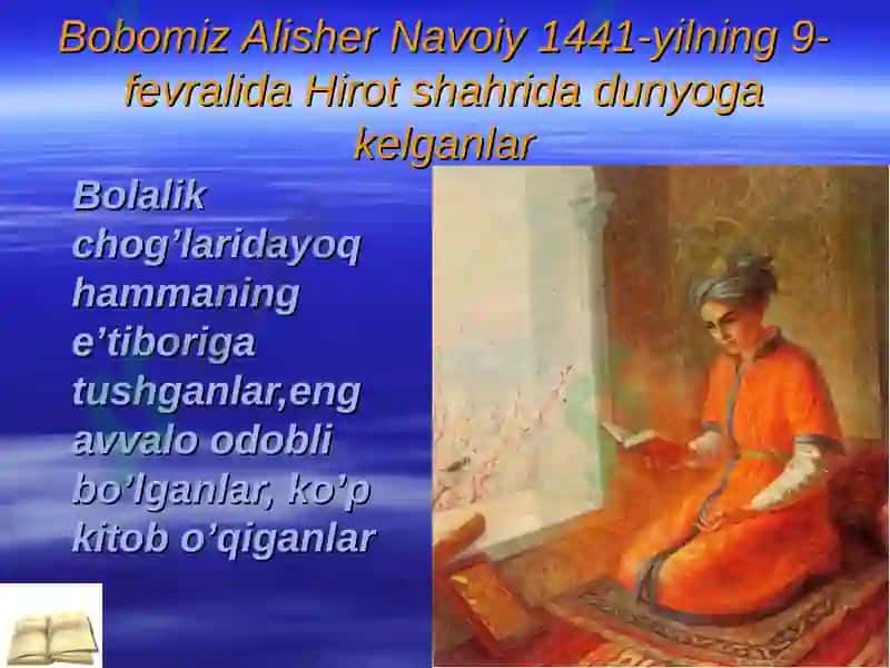 "A.Navoiy hayoti va ijodi" dars ishlanmasi 4