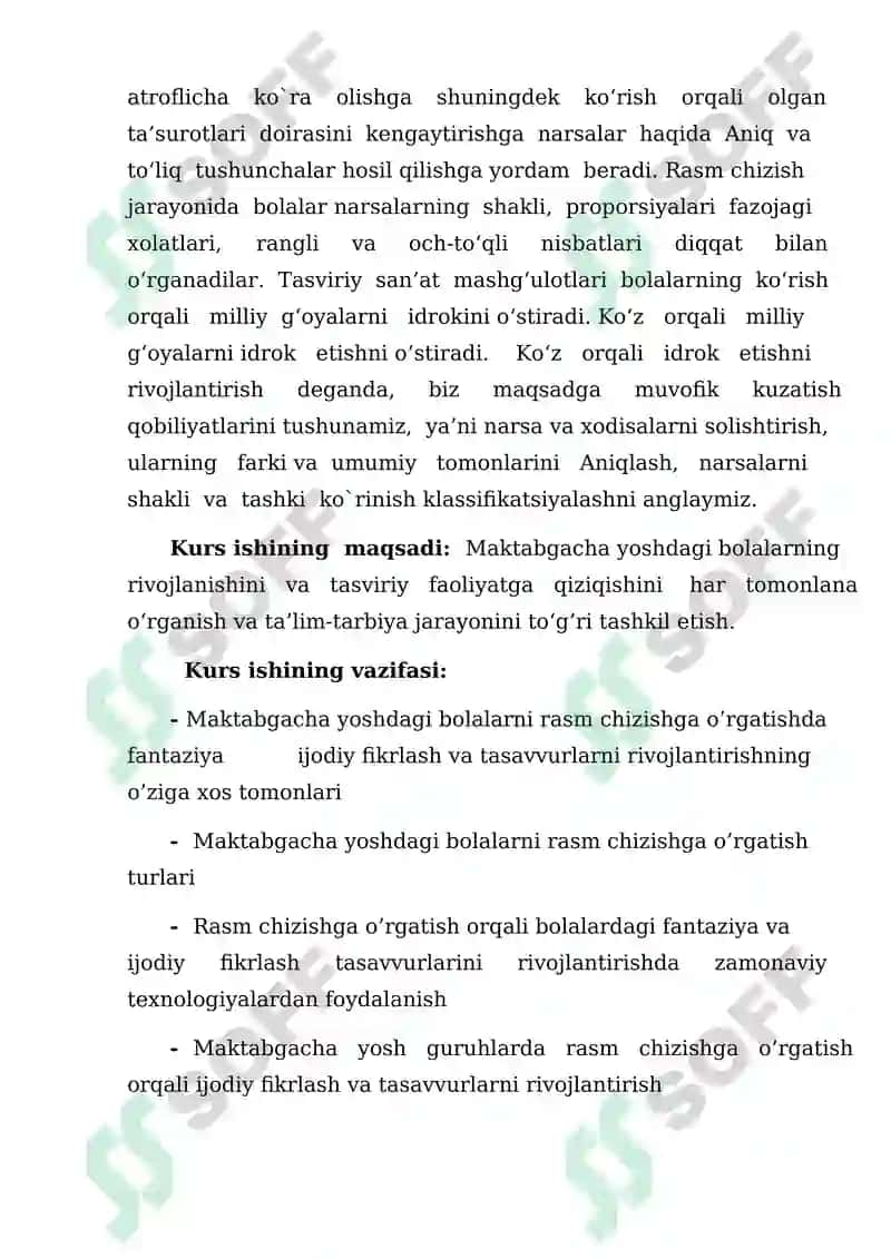 Tasviriy faoliyat fanning maqsad va vazifalari 4