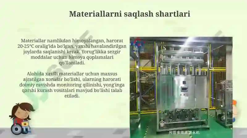 Xom ashyoni sexda saqlash uchun jihozlar 4