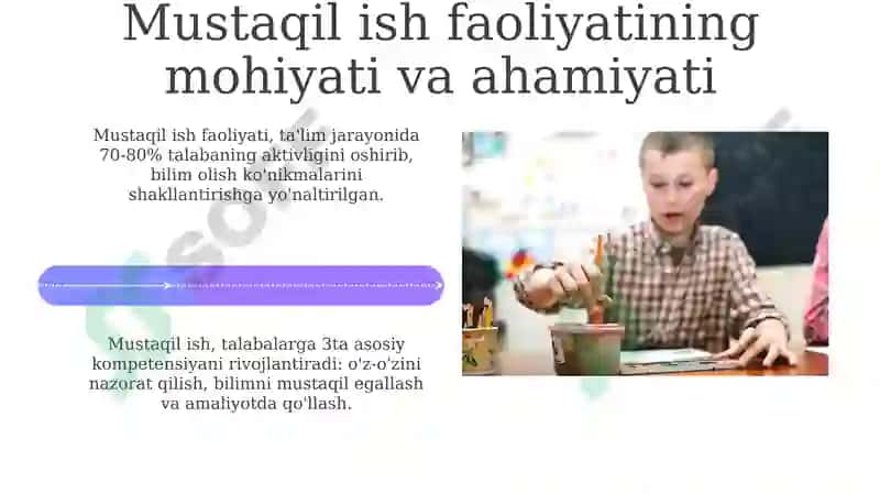 Pedagogik mahoratning o'quvchilarning mustaqil ish faoliyatiga ta'siri 4