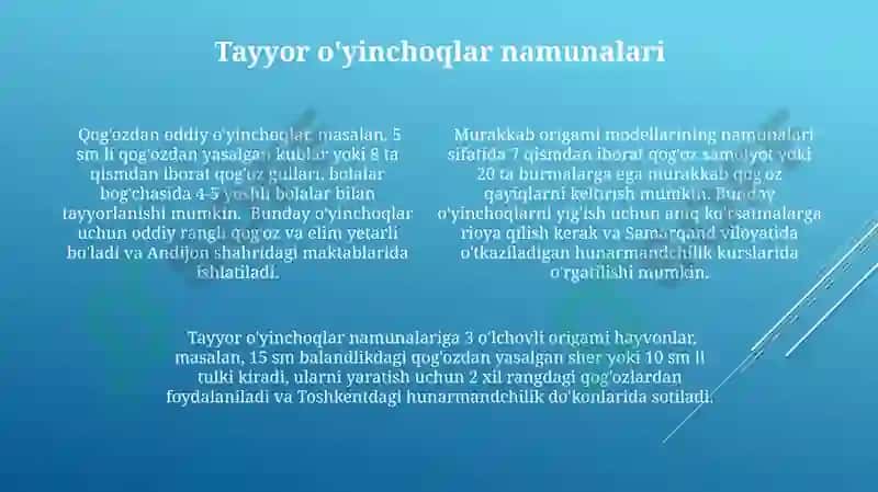 Qog'ozdan O'yinchoq Yasashga Kirish 4