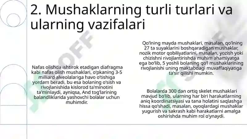 Muskullar faoliyatiyati va bolaning jismoniy imkoniyatlari 4