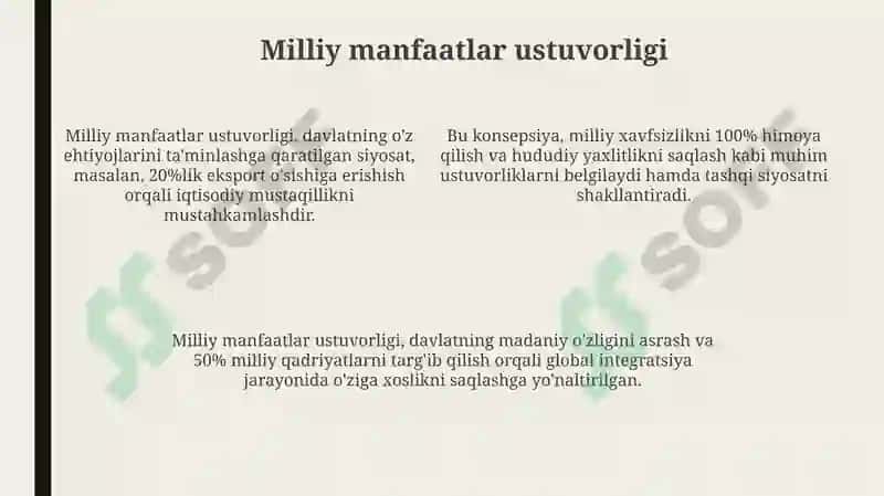 Milliy va jahon konsepsiyalari 4