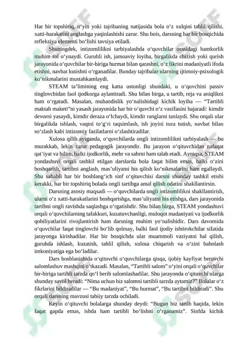 O‘quvchilarda ongli intizomlilikni tarbiyalash 4
