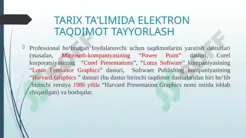 TARIX TA‘LIMIDA ELEKTRON TAQDIMOT TAYYORLASH 4