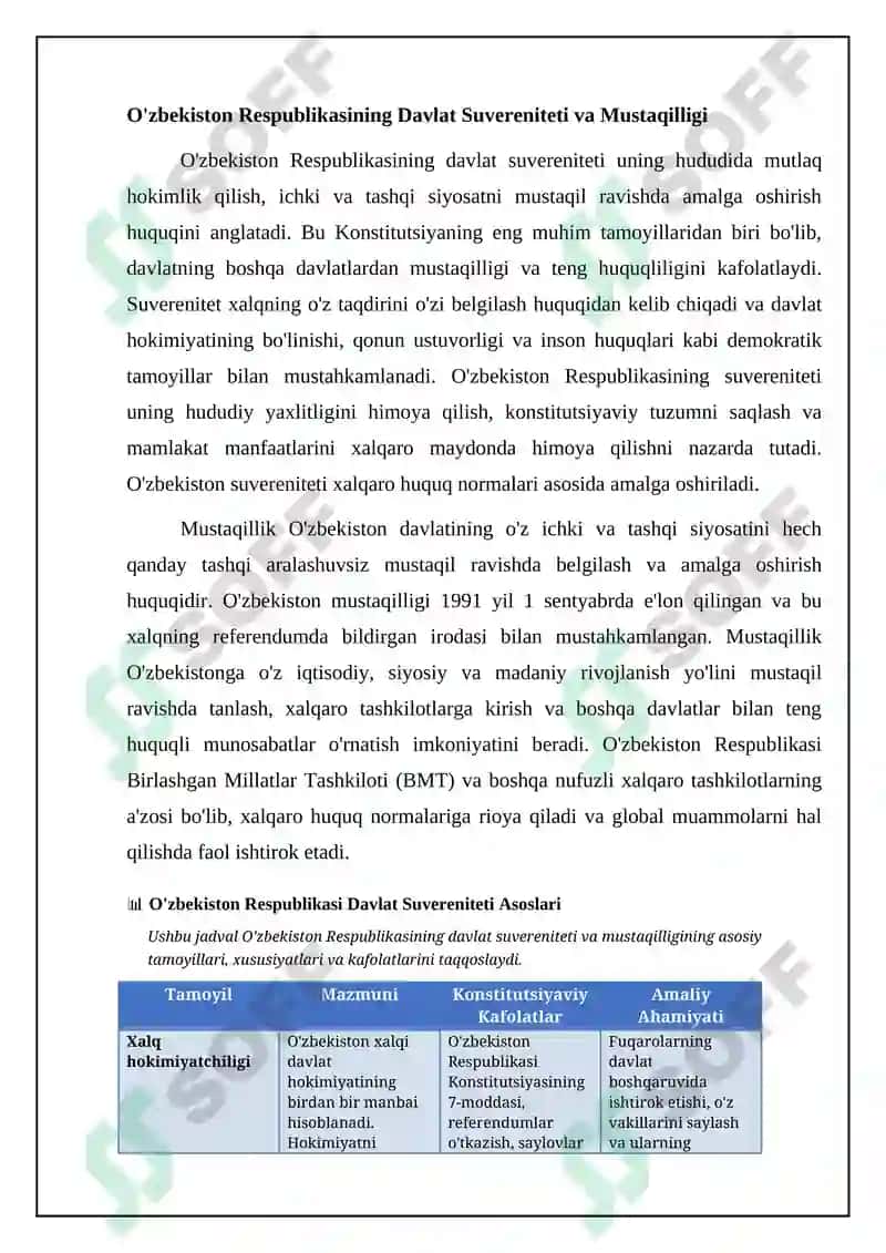 O'zbekiston Respublikasining Konstitutsiyaviy Tuzumi Asoslari 4