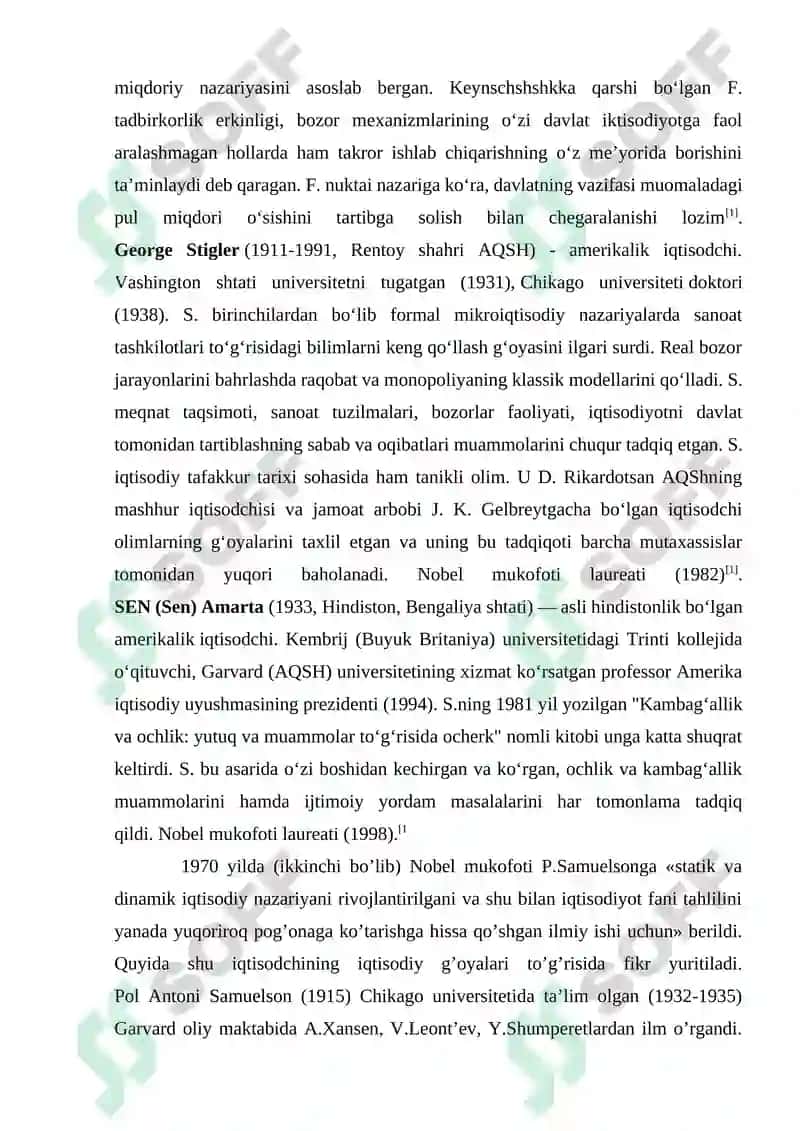 Nobel Iqtisodiyot Mukofoti 4