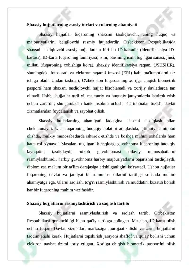 Shaxsiy hujjatlar turlari va asosiy talablar 4