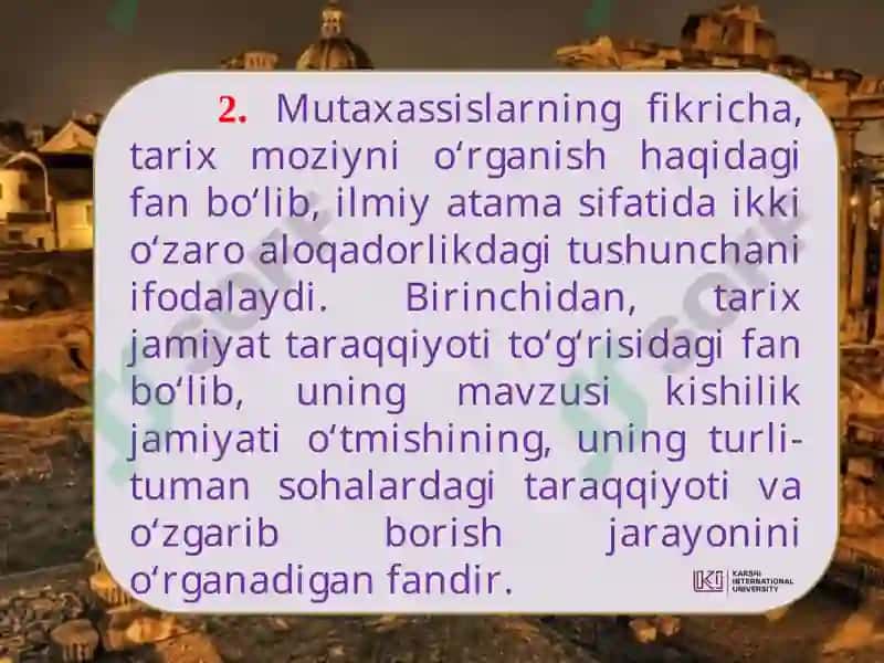 O‘zbekistonning eng yangi tarixi fanlari 4