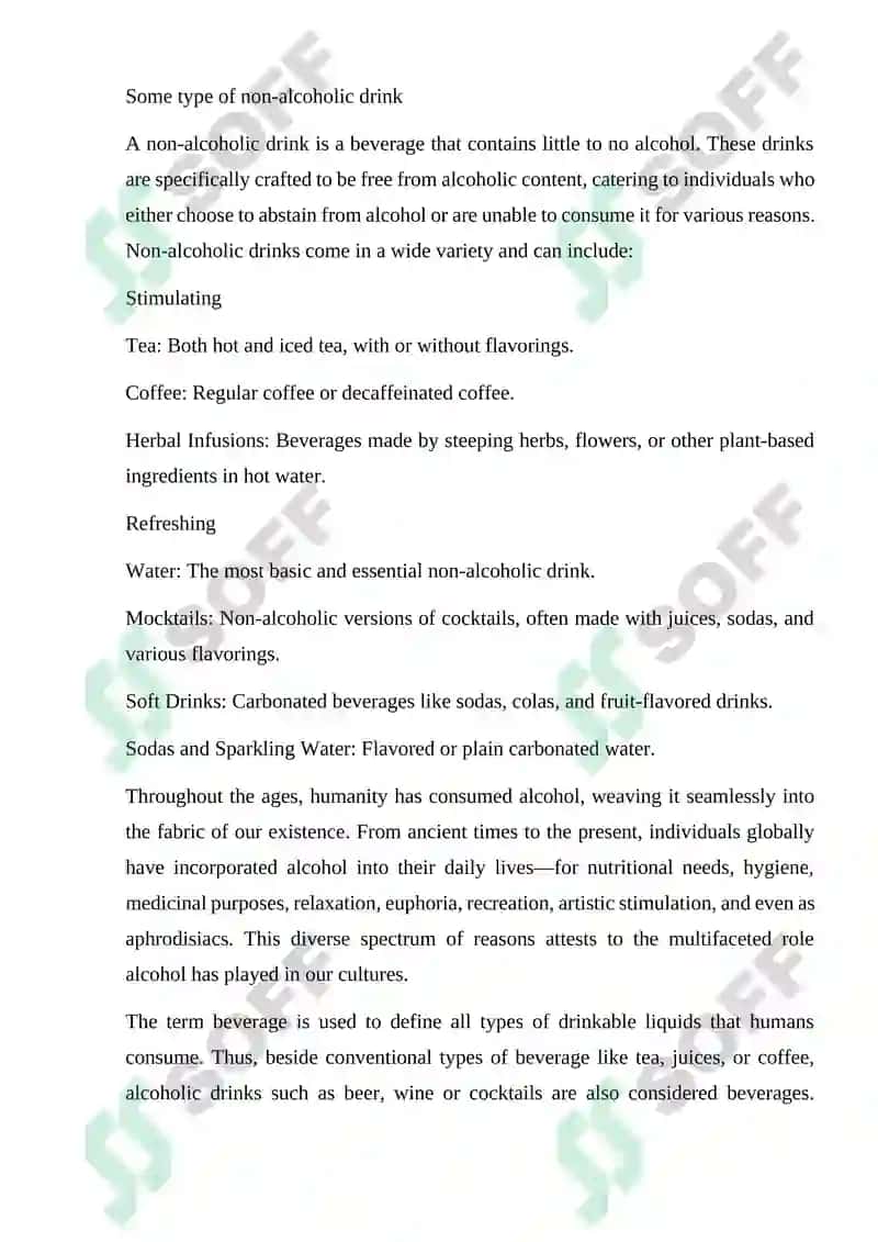 Types Of Beverages Classification 4