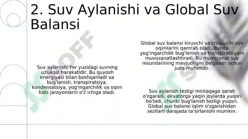 Gidrosfera va uning tarkibiy qismlari 4