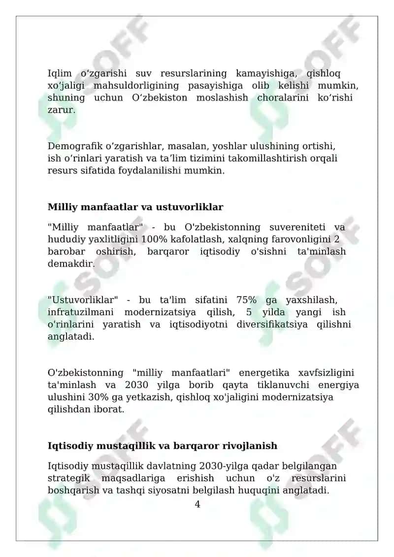 Oʻzbekistonning oʻziga xos taraqqiyot yoʻlini tanlash zarurati 4