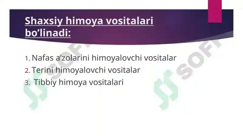 SHAXSIY HIMОYA VOSITALARI 4
