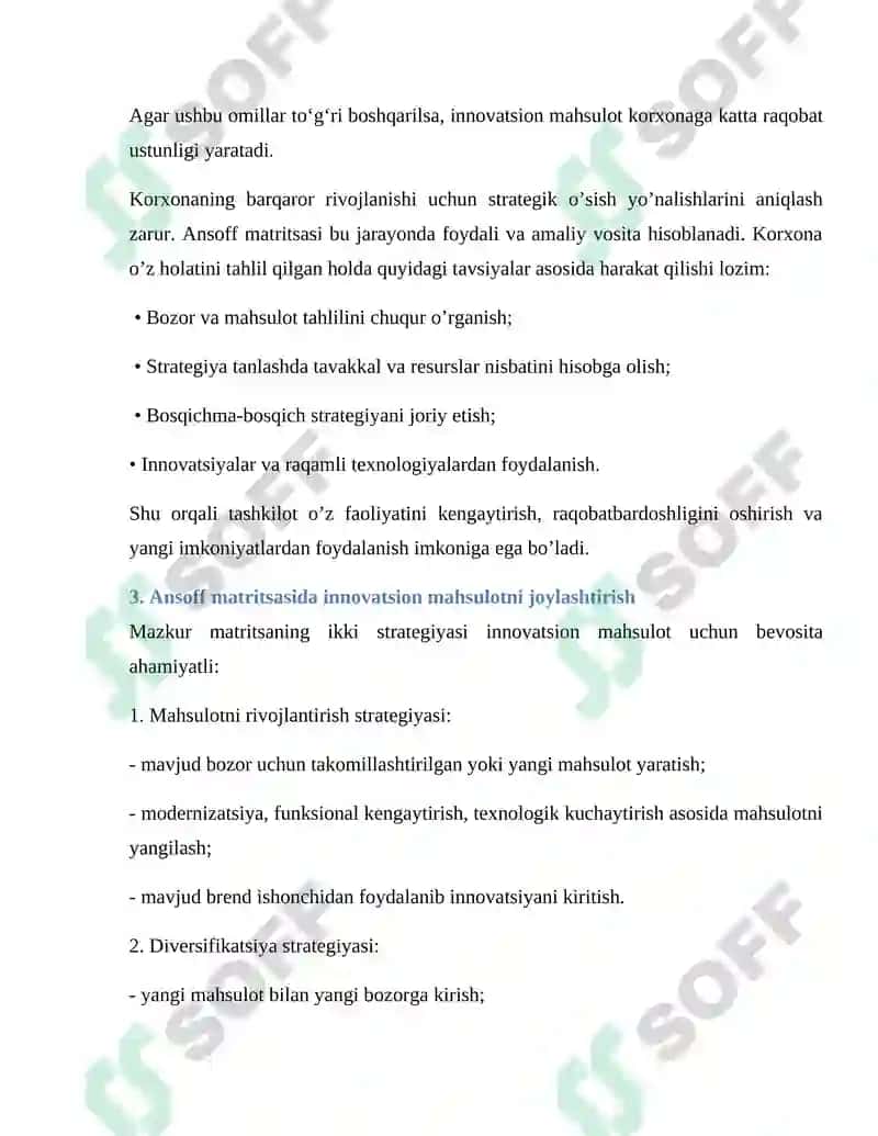 Ansoff matritsasi 4
