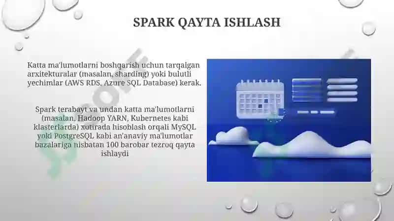 Ma'lumotlar bazalari va katta xajmdagi ma`lumotlar bilan ishlash texnologiyalari 4