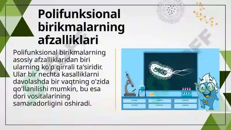 Polifunksional birikmalar asosida dori ishlab chiqarish jarayoni 4