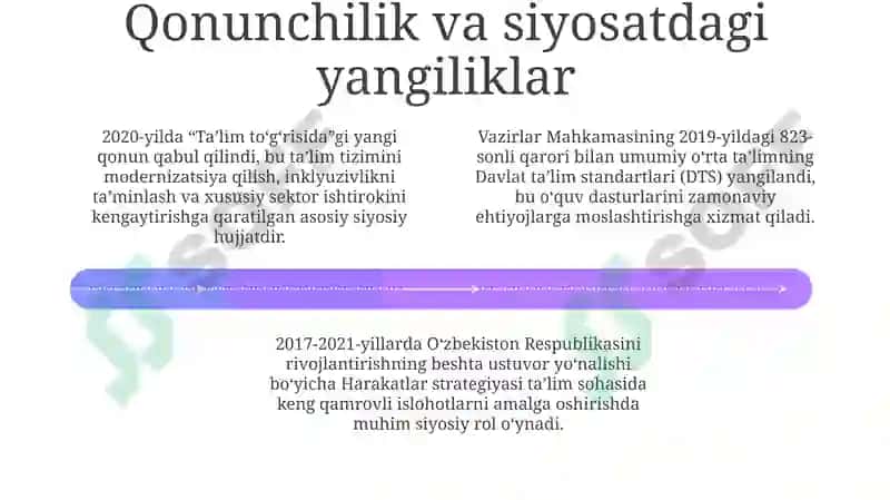 O'zbekiston Respublikasi ta'lim soxasida amalga oshirilgan isloxatlar 4