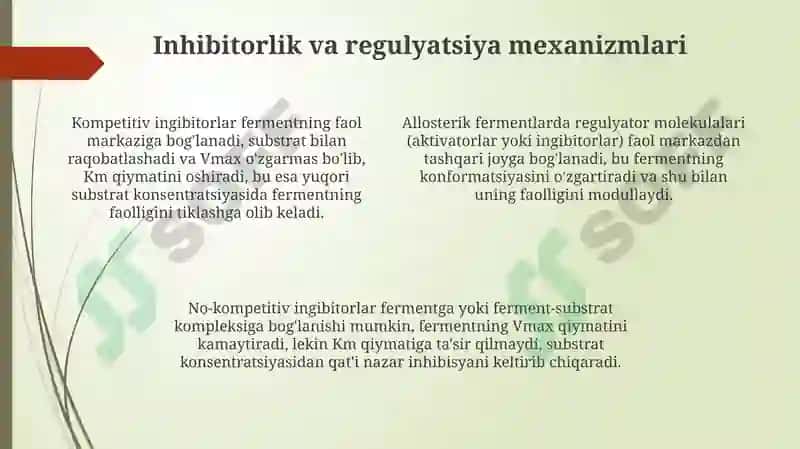 Biologik jarayonlar kinetikasi 4