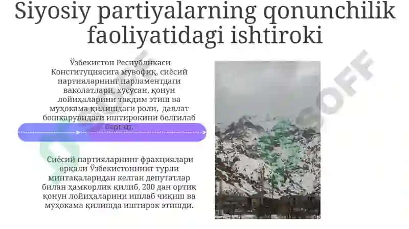Oʻzbekiston Davlat Boshqaruvidagi Siyosiy Partiyalar Rolining Tarixiy Tahlili 4