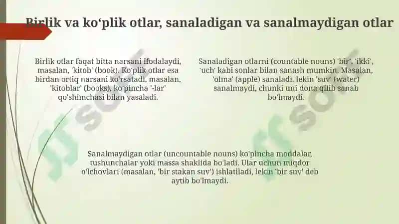'There is' va 'There are' ning qo'llanilishi 4