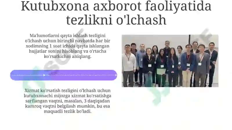 Boshqaruv Tezligi va Kutubxona Axbarot Faoliyati 4