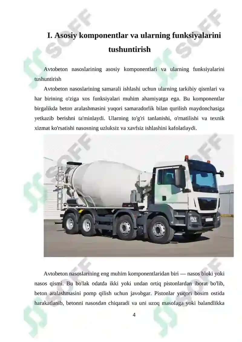 AVTOBETON NASOSLAR TUZILISHI VA ISHLASH 4