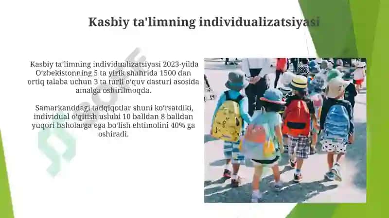 Kasbiy ta'limda individual yondashuv 4