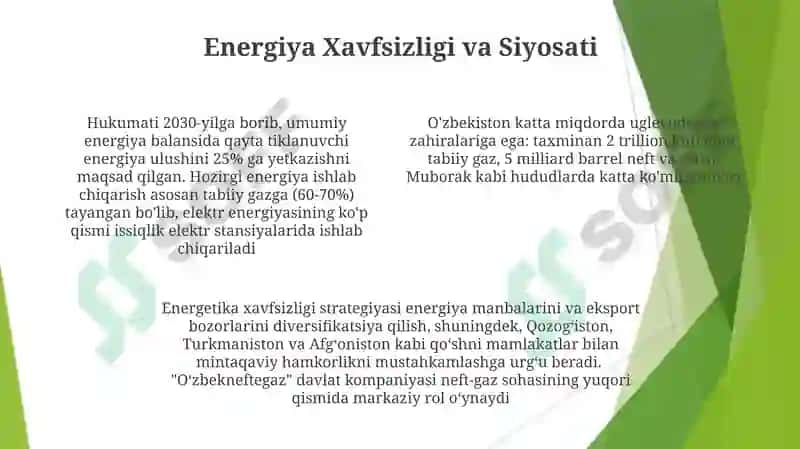 O'zbekistonda energa resuslar manbai 4
