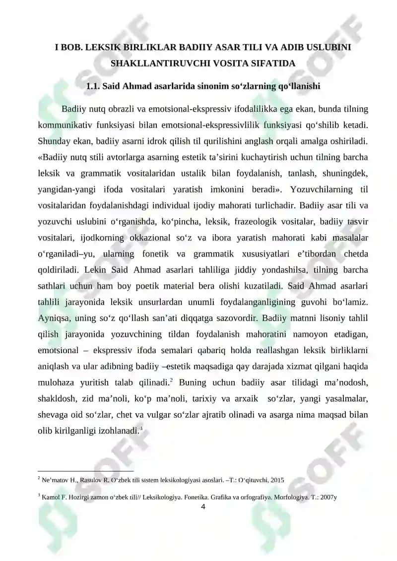 Said Ahmad asarlarining morfologik xususiyatlari 4