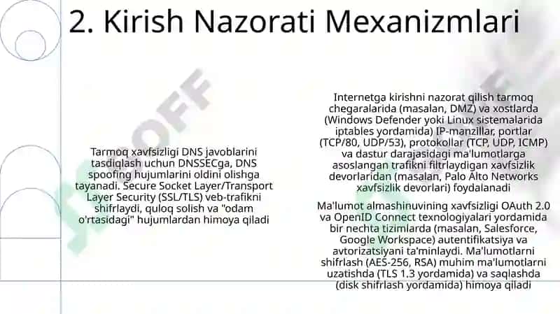 Internet orqali ma’lumotlar almashish va tarmoqda axborot xavfsizligini ta’minlash 4