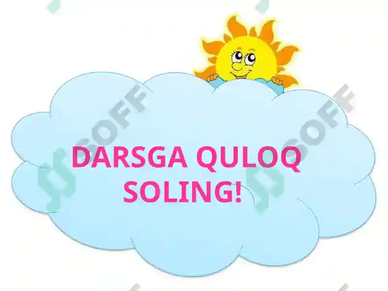DARSGA QULOQ SOLING! 4