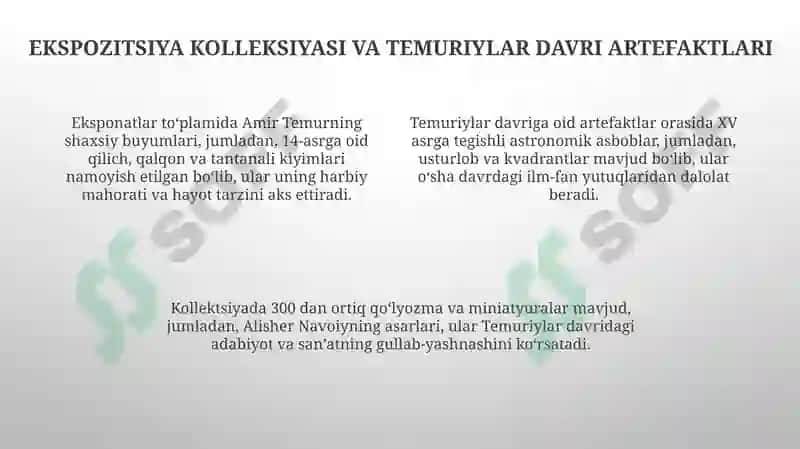 Temuriylar davlat muzeyi 4