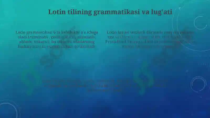 Lotin tilining kelib chiqishi va evolyutsiyasi 4