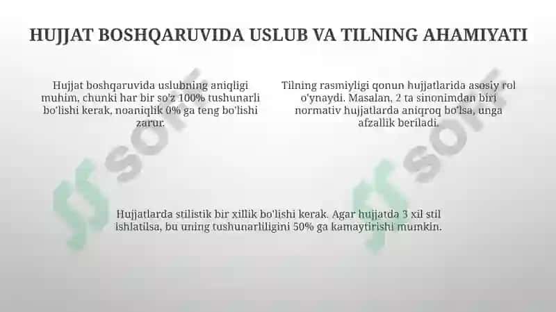 Hisobot tayyorlash.Ishyuritish uslubi va tili.Adabiy til 4