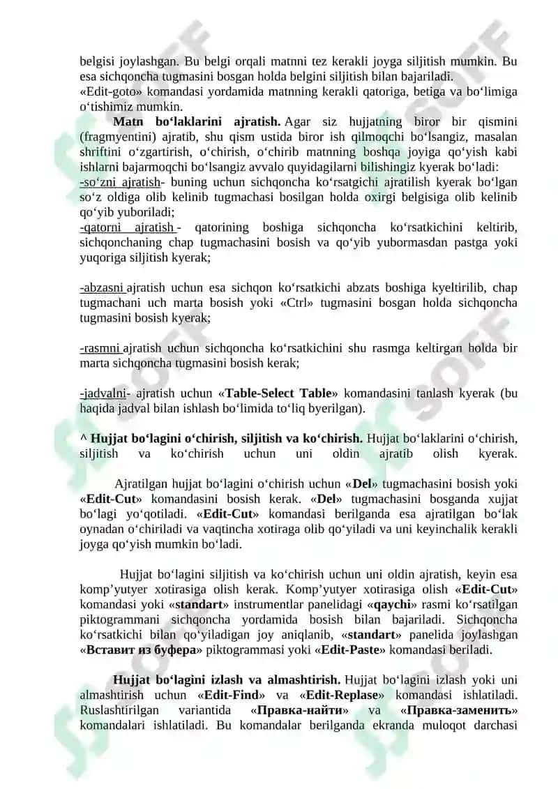 Word matn muharriri 4
