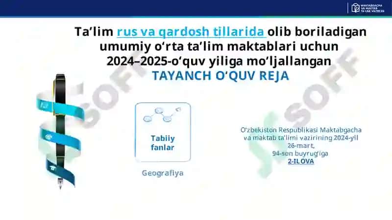 Yangi o‘quv yili uchun ishlab chiqilgan o‘quv reja 4
