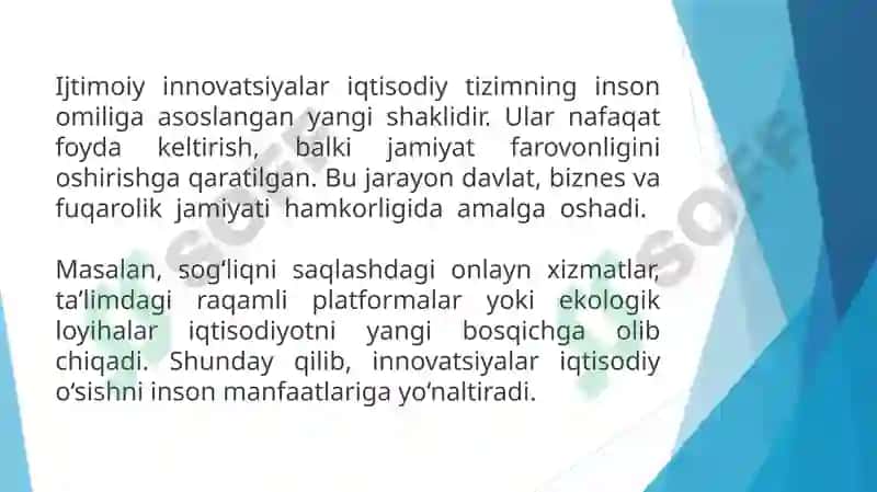 Innovatsion iqtisodyotda ijtimoiy-iqtisodiy masalalar 4