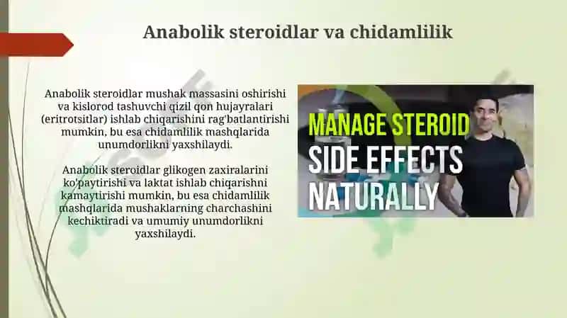 Steroid garmonlarining sportchi chidamkorligiga ta’siri 4
