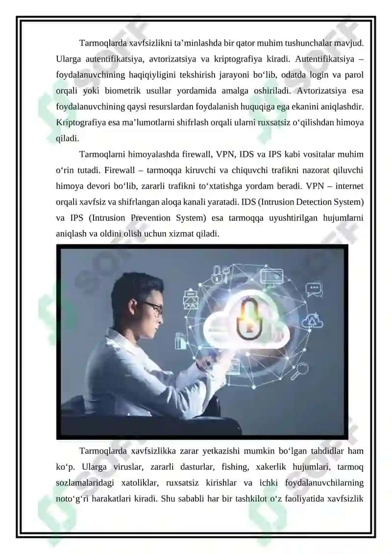 Tarmoqlarda xavfsizlik muammolari 4