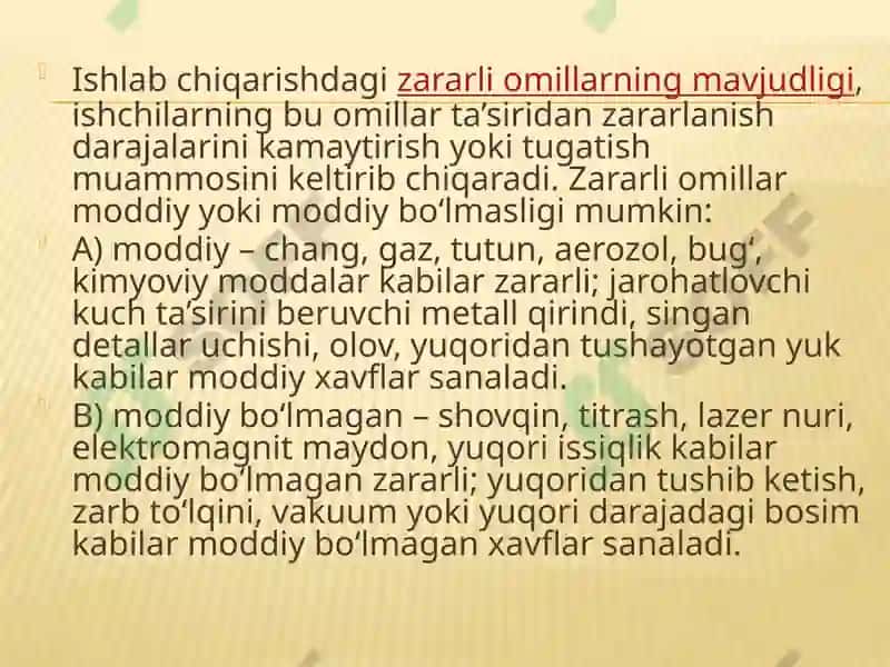 Ishlabchiqarish Changlari Va Zaharli Moddalarning Inson Organizmiga Ta'siri 4