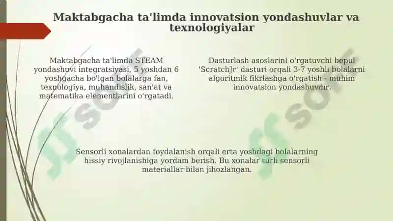 Maktabgacha ta'limda innovatsion faoliyat 4
