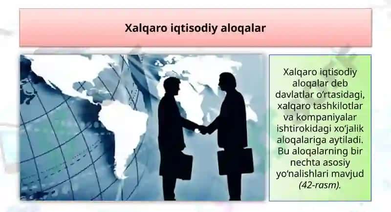Xalqaro iqtisodiy aloqalar 4