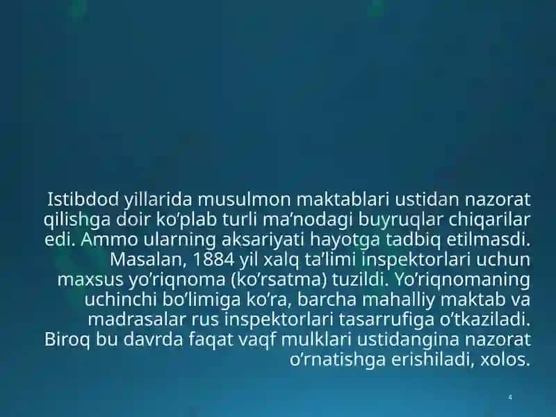 Madrasalar nazorati 4