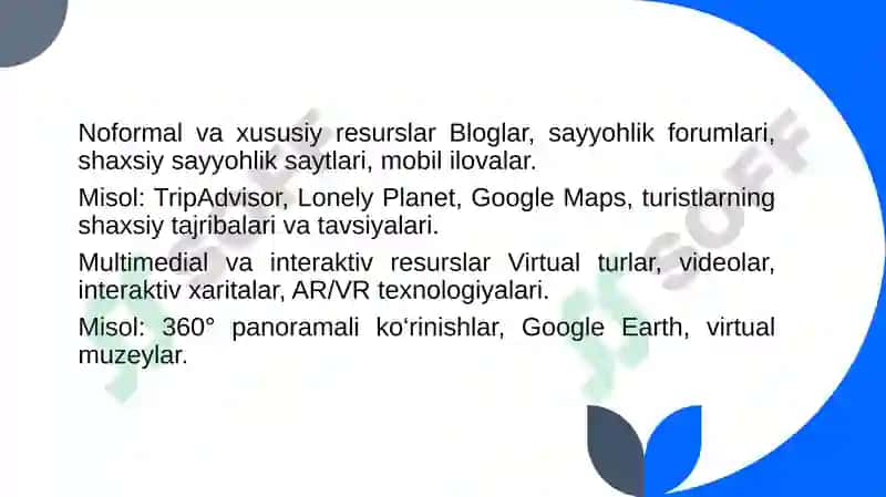 Turistik axborot resurslari 4