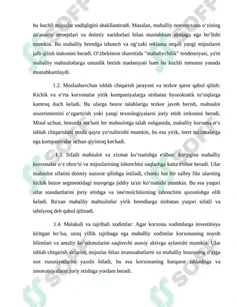 Mahalliy korxona boyicha swot tahlil tayyorlash, muammoni aniqlash va yechimlarni liyiha shaklida ishlab chiqish 4